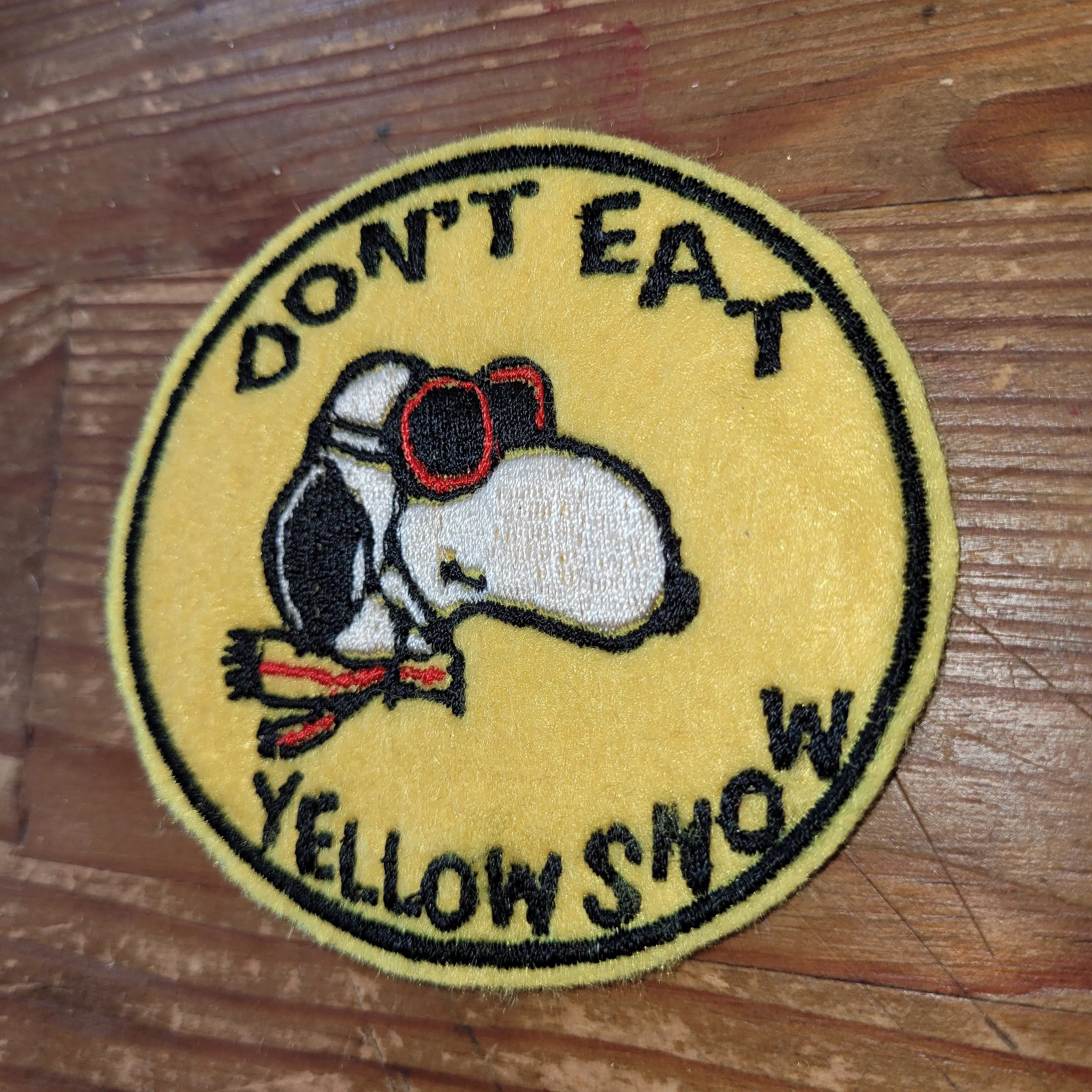 Snoopy "Don't Eat Yellow Snow"