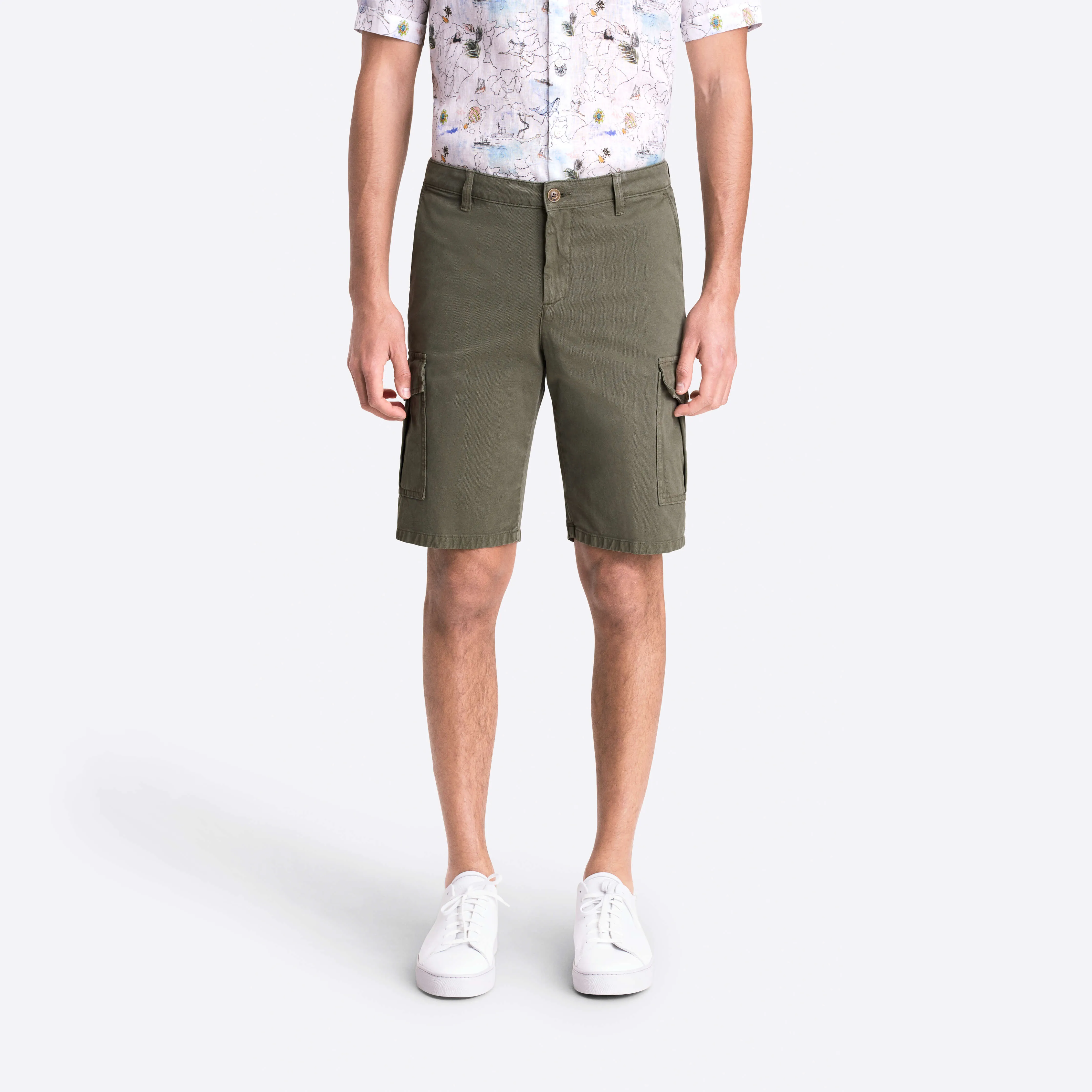 Solid Cargo Shorts