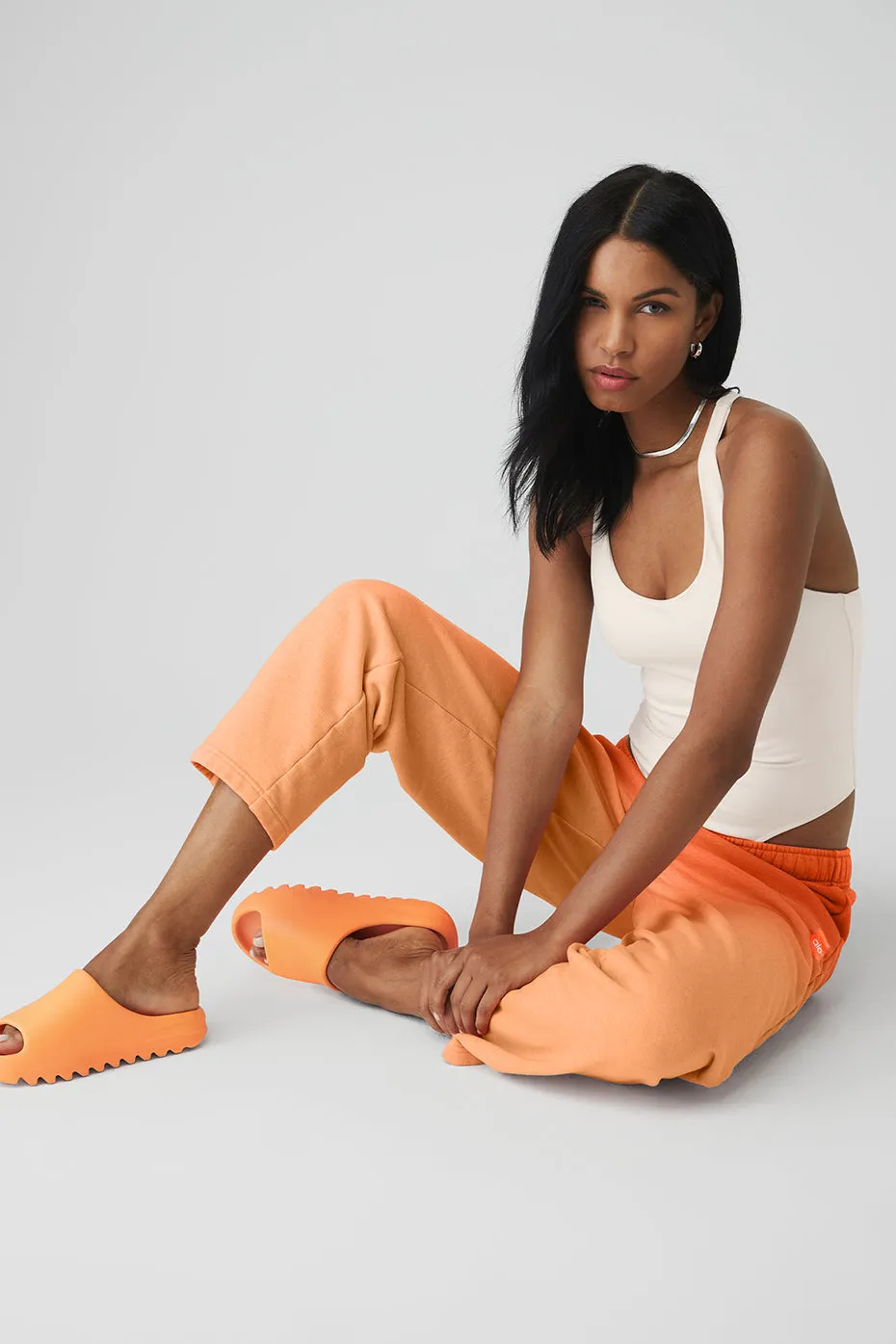 Straight Leg Ombre Sweatpant - Summer Sunset