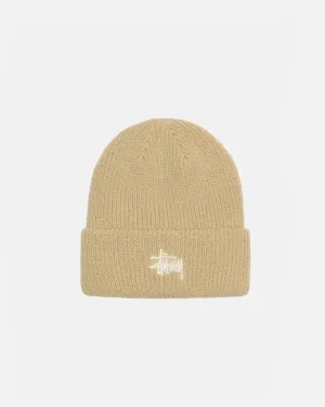 Stussy Basic Cuff Beanie: Beach Sand