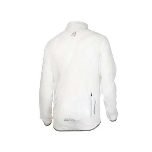 Sub4 Womens Action Cycling Rain Jacket  - Translucent White