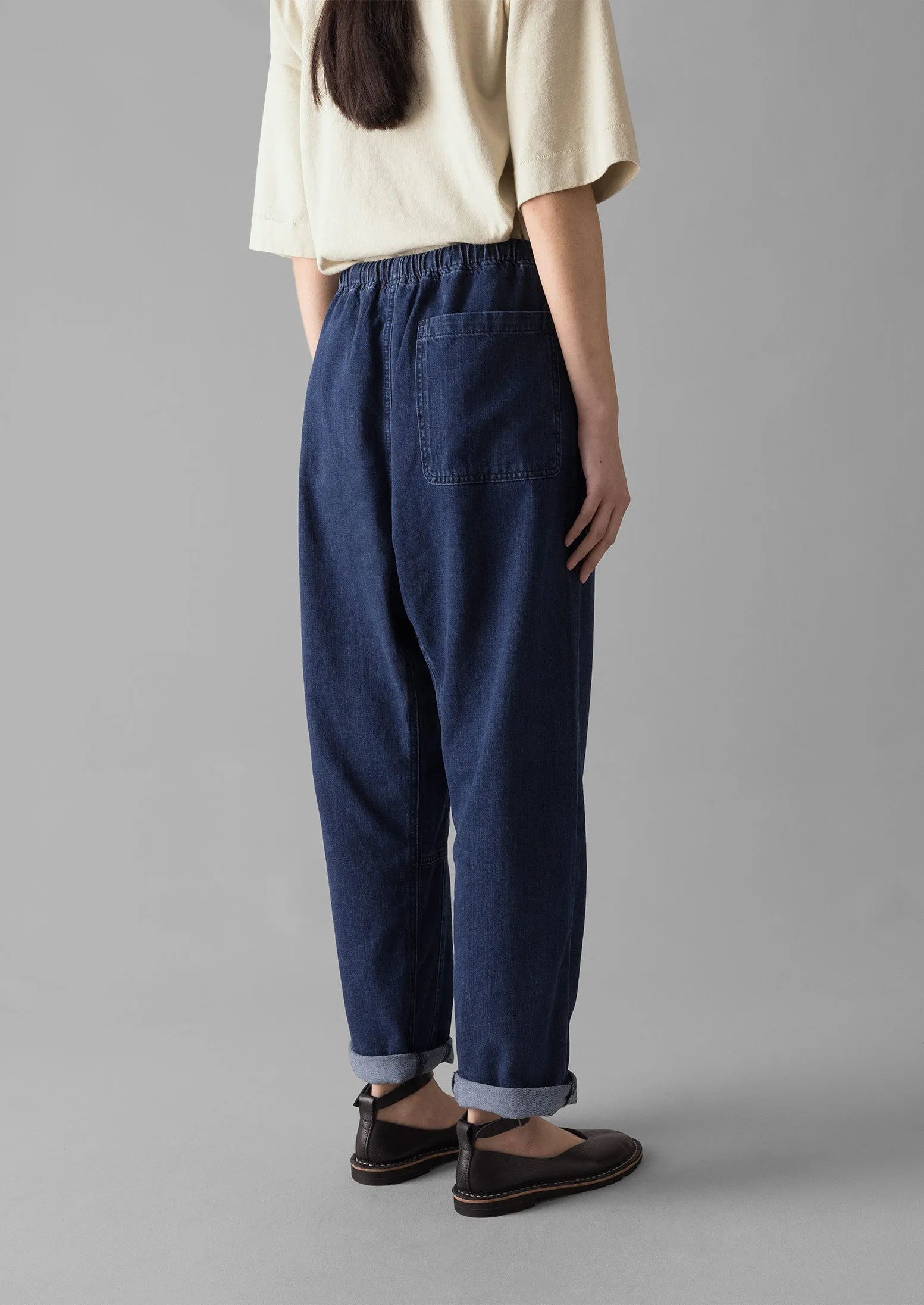 Suki Panelled Denim Pants | Indigo