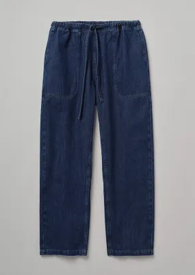 Suki Panelled Denim Pants | Indigo