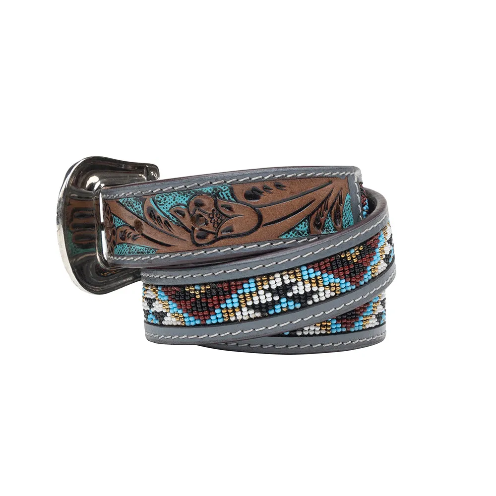 Sunrise Over Sanora Hand-tooled Belt