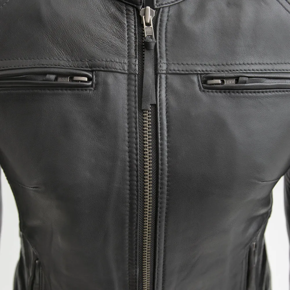 Supastar - Womens Motorcycle Leather Jacket