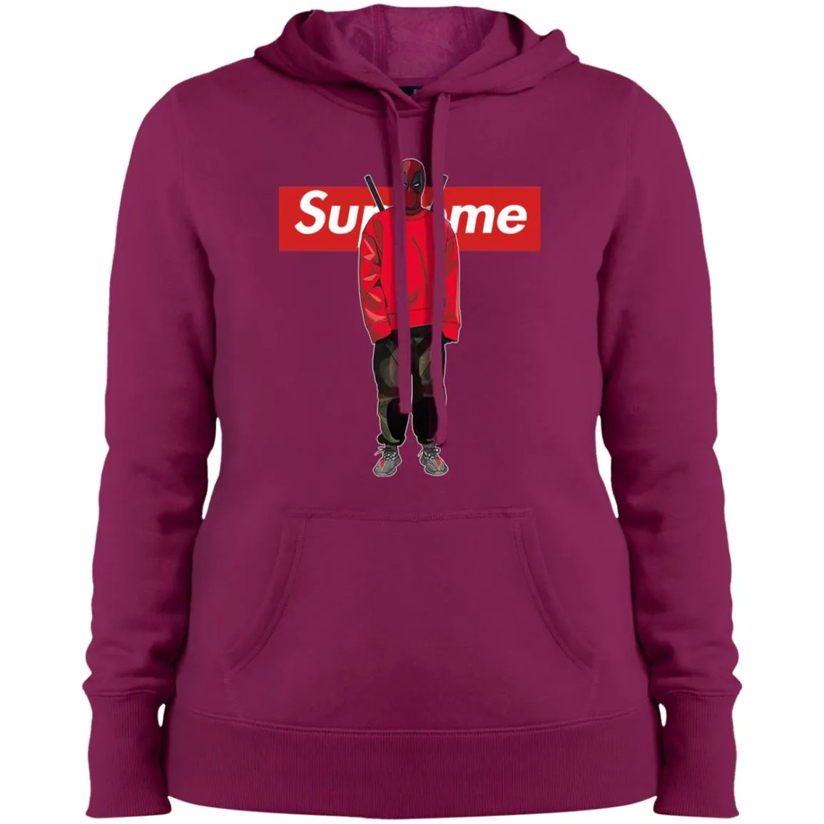 Supreme Deadpool Hiphop T-shirt Women Hooded Sweatshirt