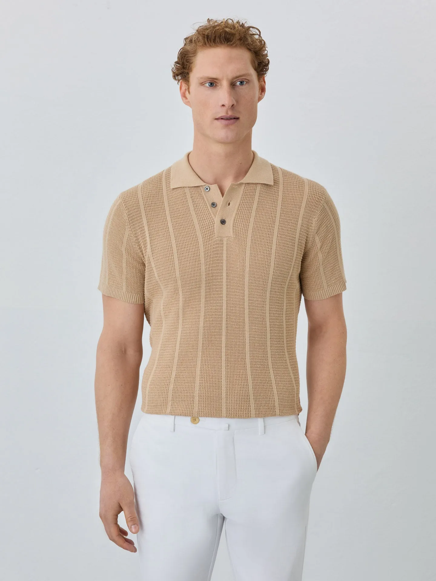 Sweater With Short Sleeves In Cotton-linen Blend