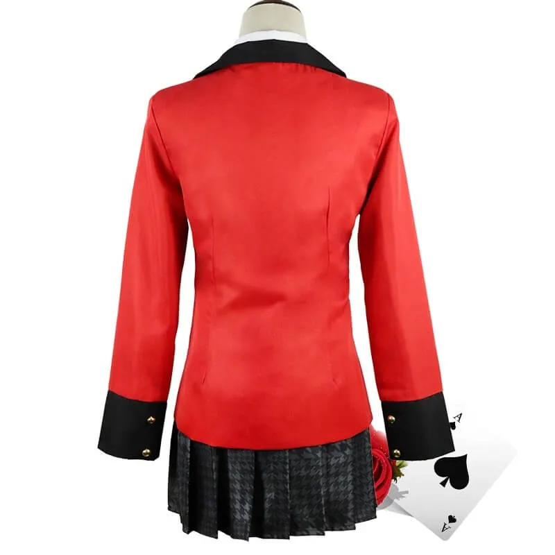 Teens Adult Yumeko Jabami Costume School Uniform Cosplay Party Outfit