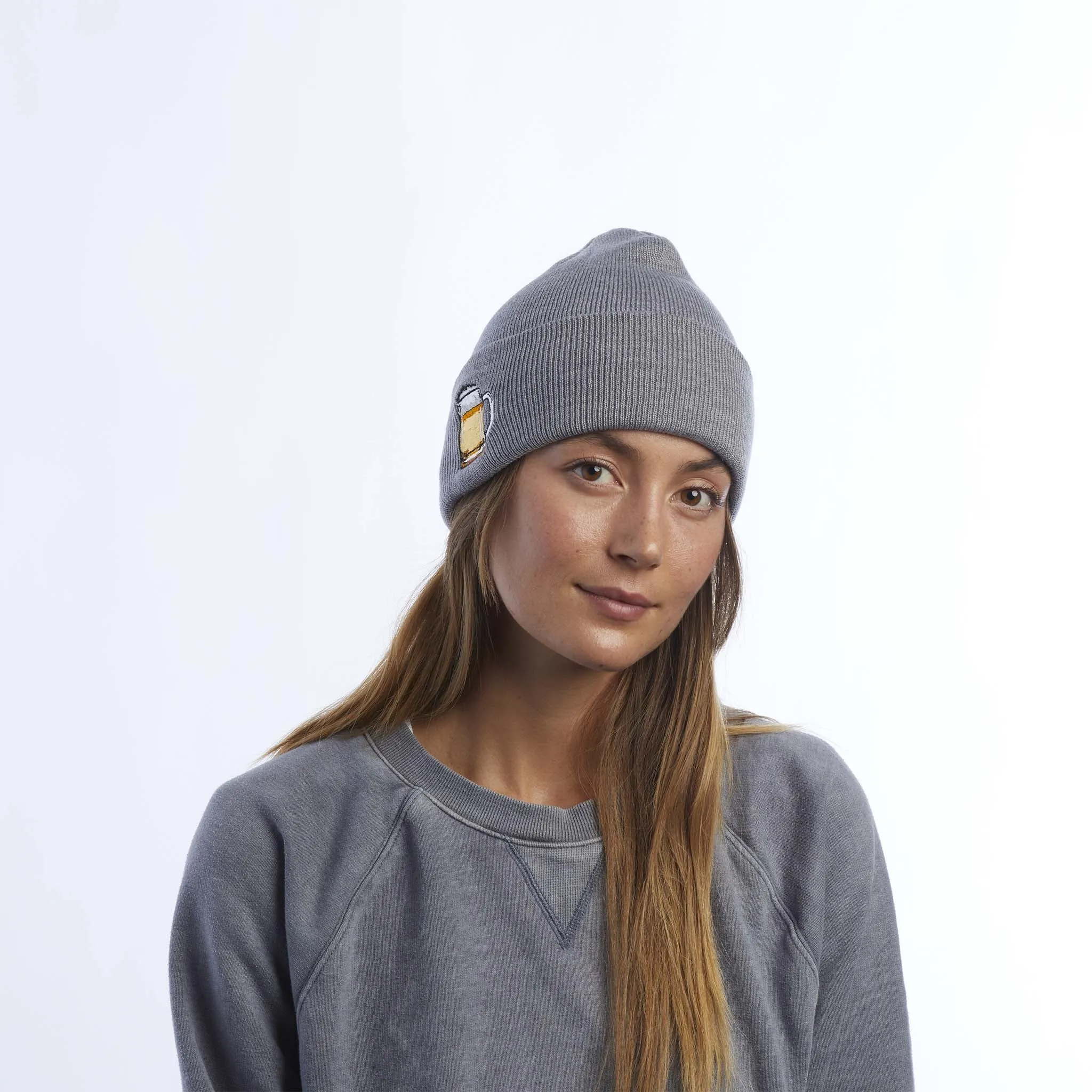 The Crave Food & Drink Patch Acrylic Cuff Beanie