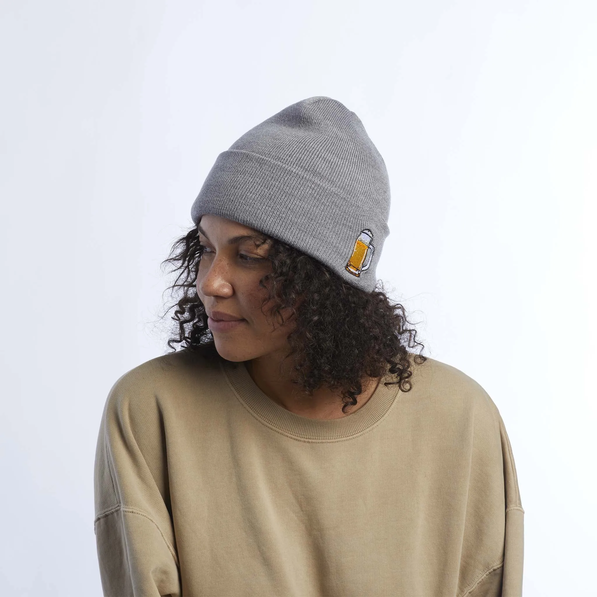 The Crave Food & Drink Patch Acrylic Cuff Beanie