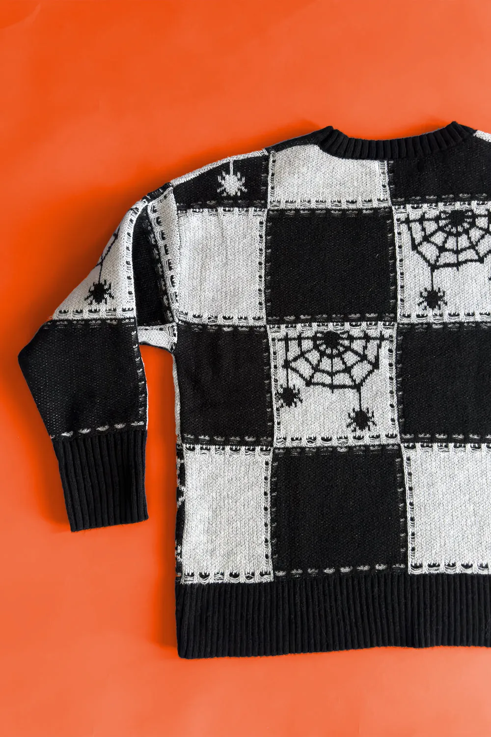 The Silver Screen Spider Oversize Knit Sweater