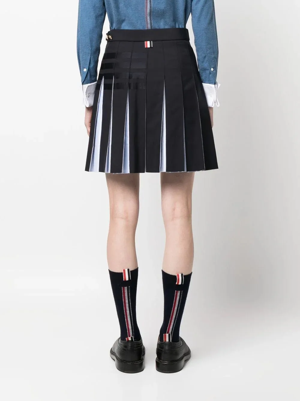 Thom Browne pleated step-hem skirt