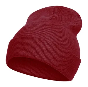 TopHeadwear Solid Color Long Beanie, Maroon