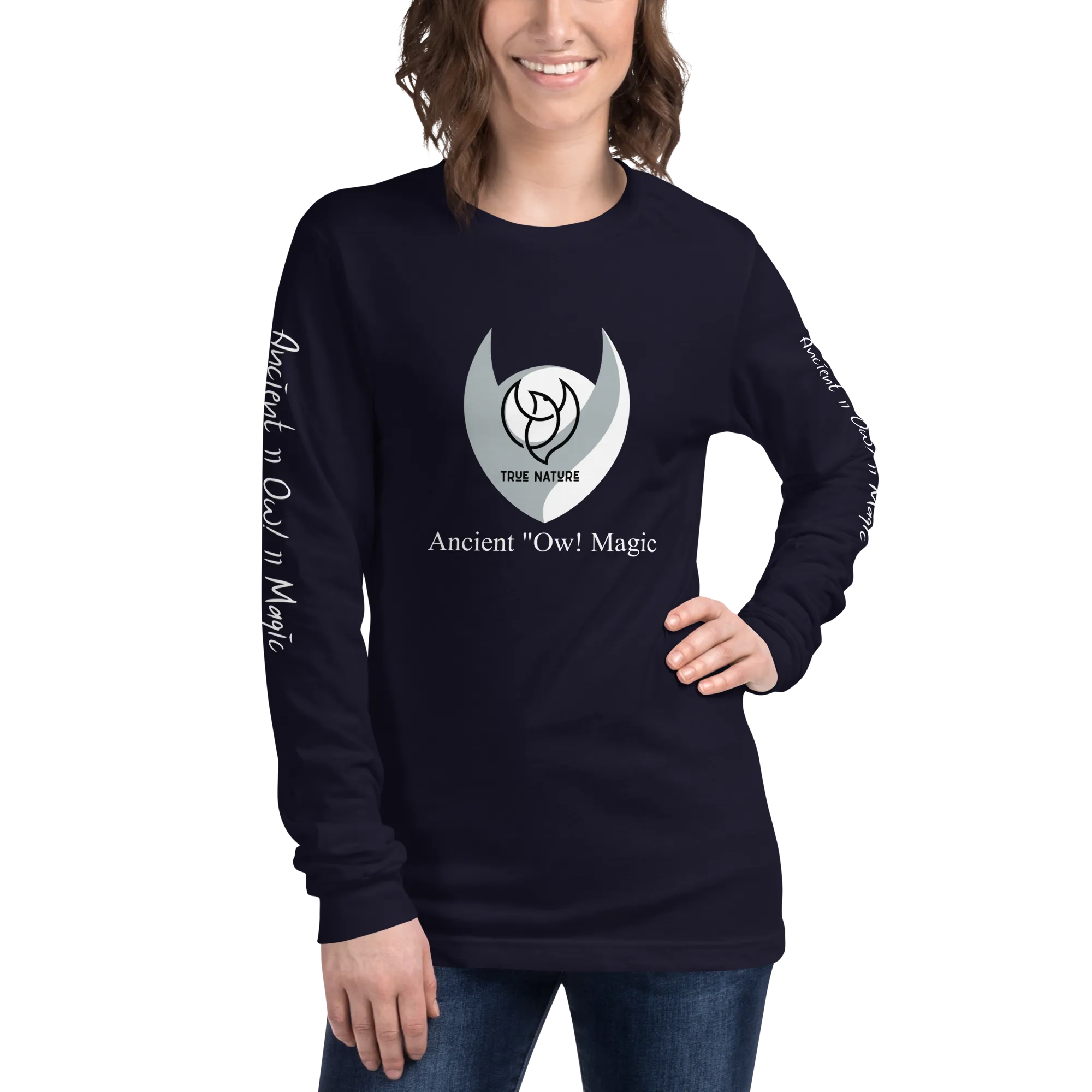 True Nature Ancient Owl Magic-Unisex Long Sleeve Tee