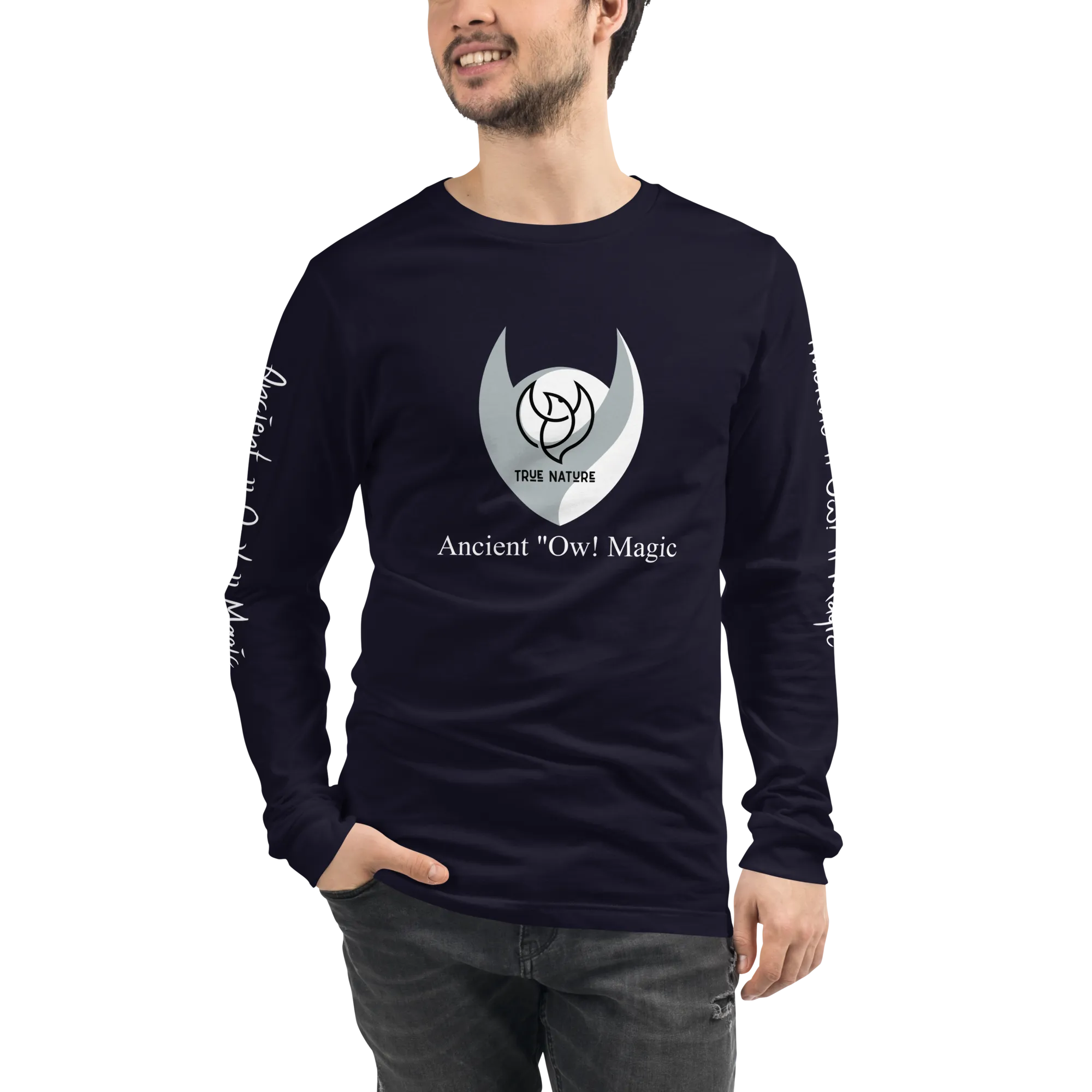 True Nature Ancient Owl Magic-Unisex Long Sleeve Tee