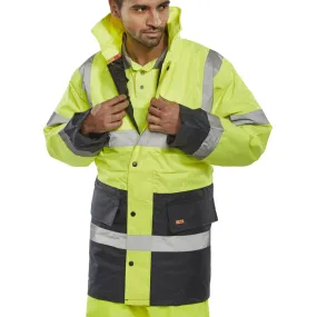 Two Tone Traffic Hi Vis Jacket