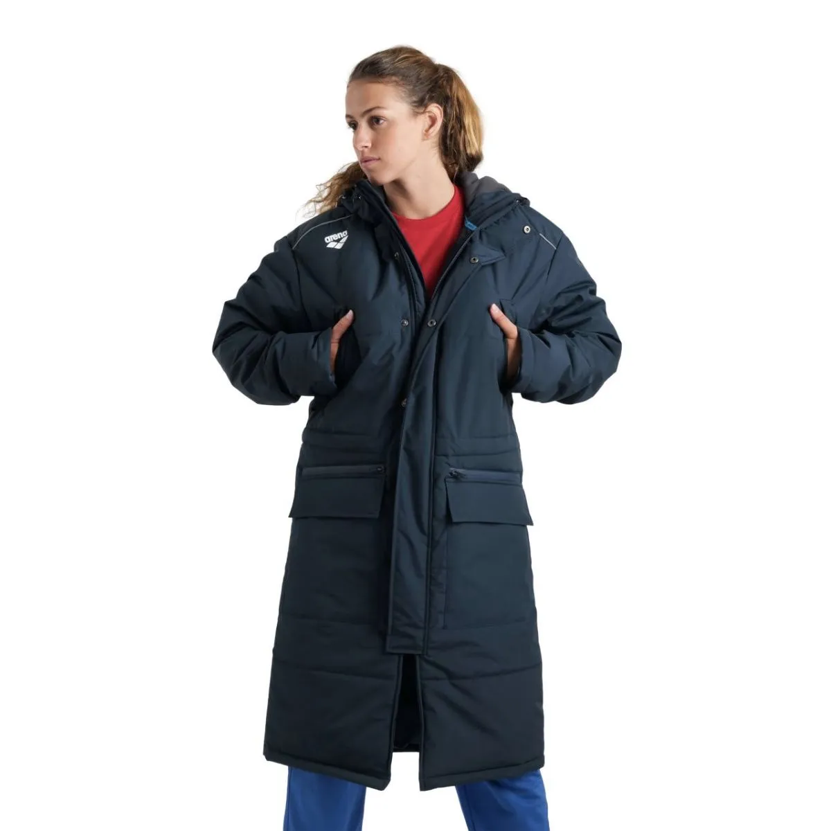 UNISEX SOLID TEAM PARKA - NAVY