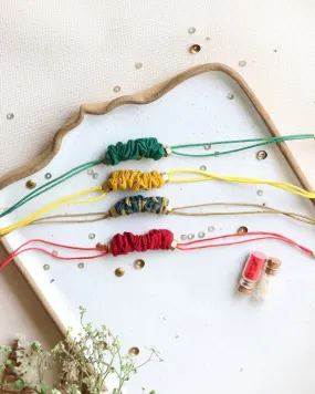 Upcycled Artisanal Rakhis - Set of 4