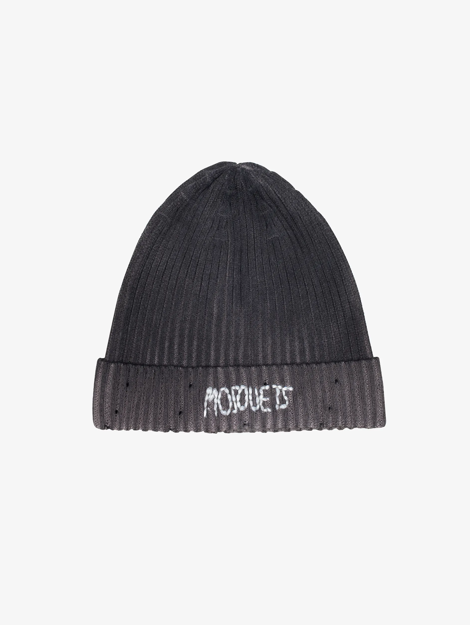 VINTAGE DYE KNIT BEANIE BROWN "MOSQUETS"