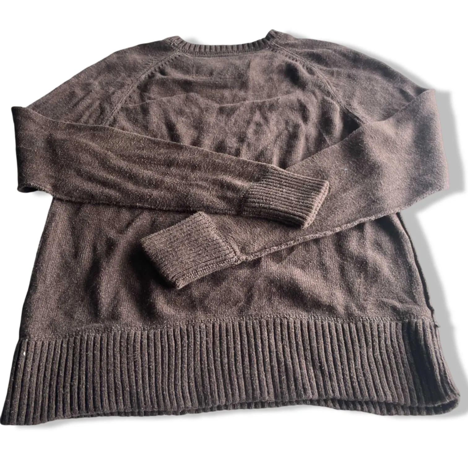 Vintage men brown american eagle outiftters knitted sweater in S| L26 W18| SKU 5612