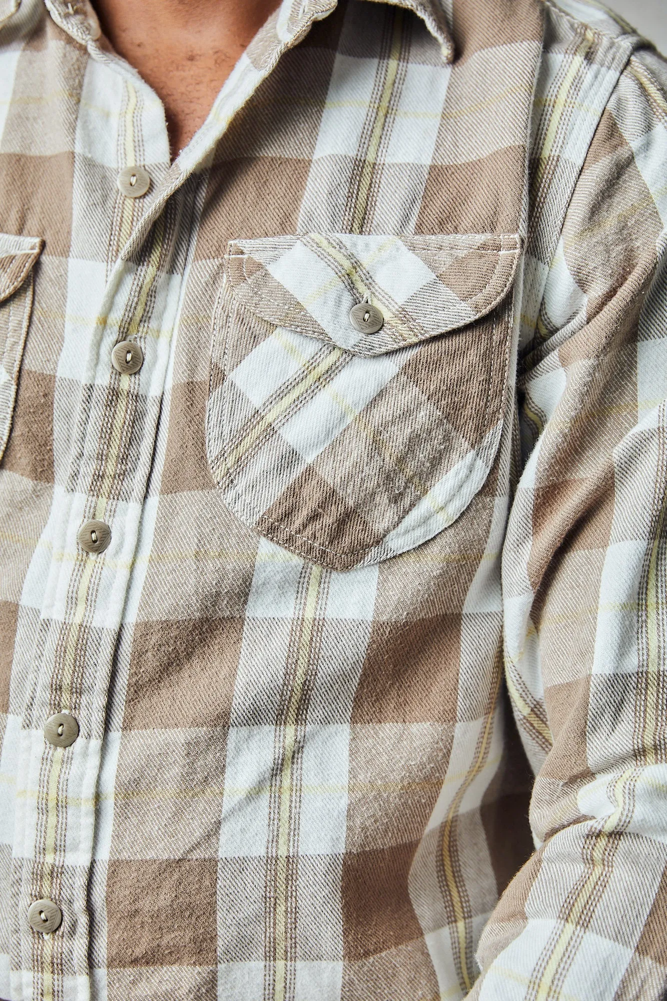 Washed Flannel Workshirt - Buffalo Shadow Plaid