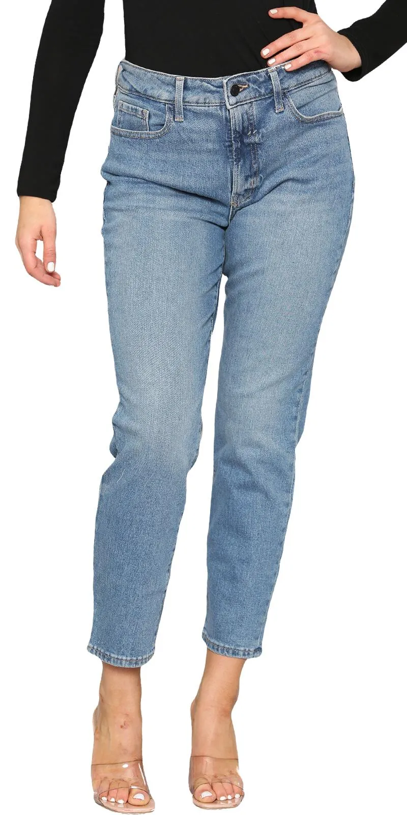 Women Slim Fit Mid Rise Stretch Denim Jeans