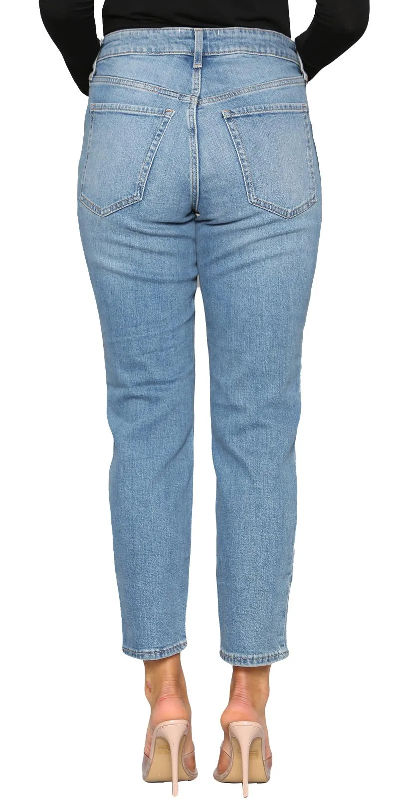 Women Slim Fit Mid Rise Stretch Denim Jeans