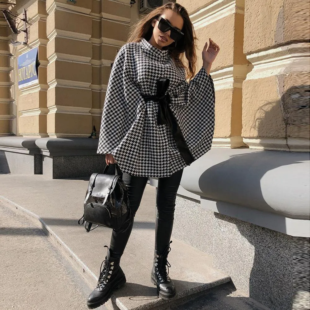 Women Winter Woolen Cape Tops