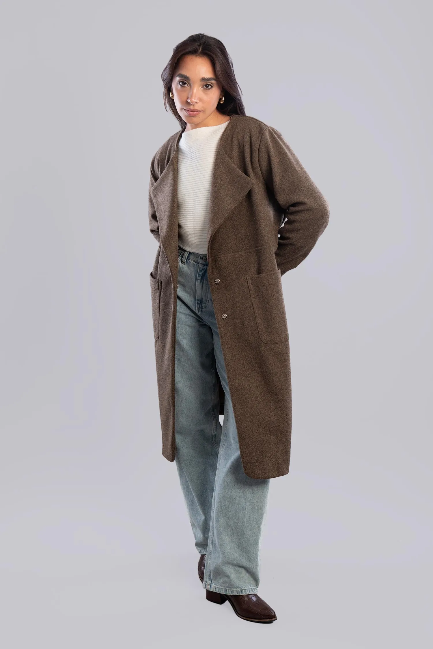 Wool Blend Overcoat - Allura