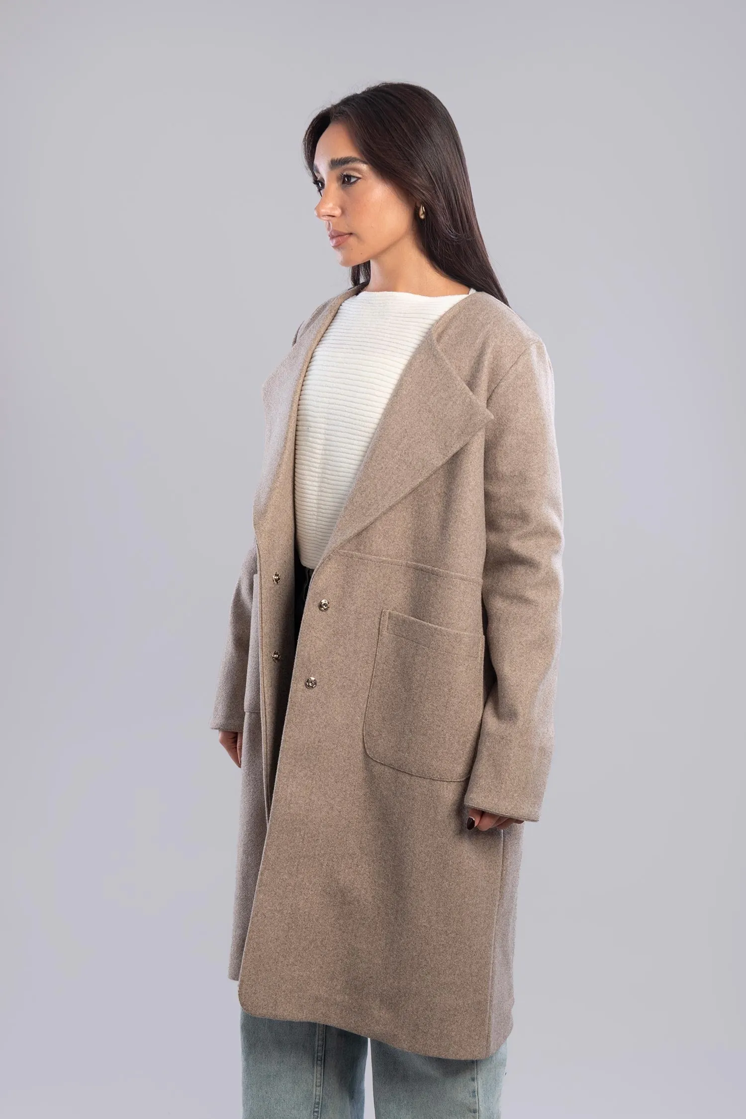 Wool Blend Overcoat - Allura