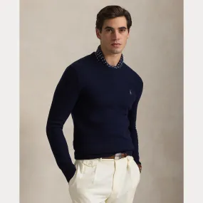 WOOL-COTTON CREWNECK SWEATER