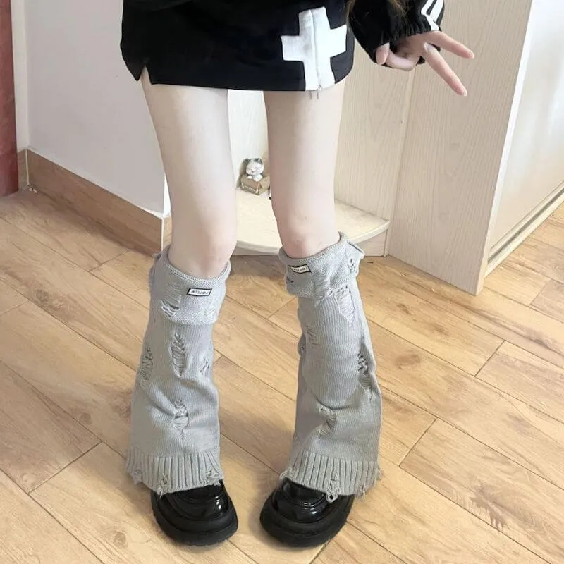 Y2k grunge leg warmers