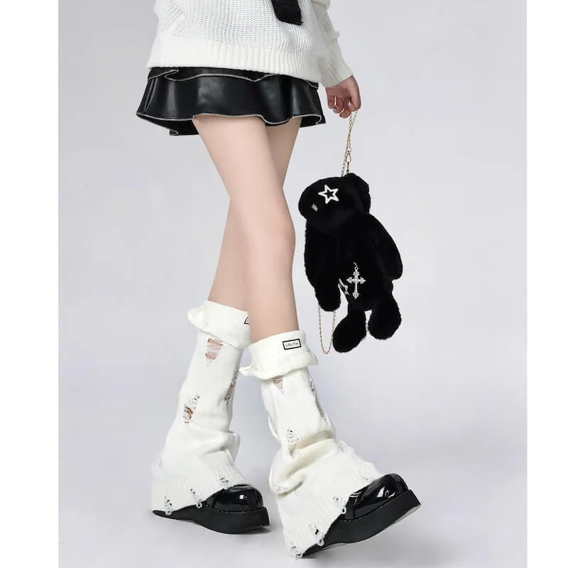 Y2k grunge leg warmers