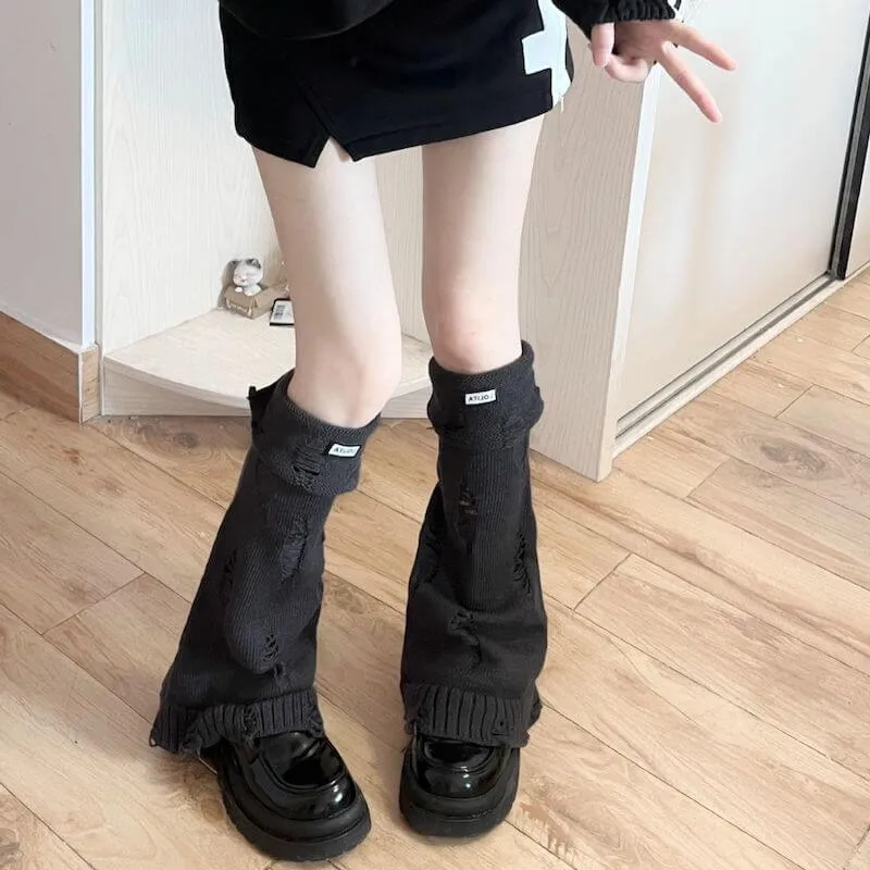 Y2k grunge leg warmers